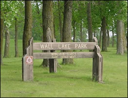 Wall Lake Park Sign